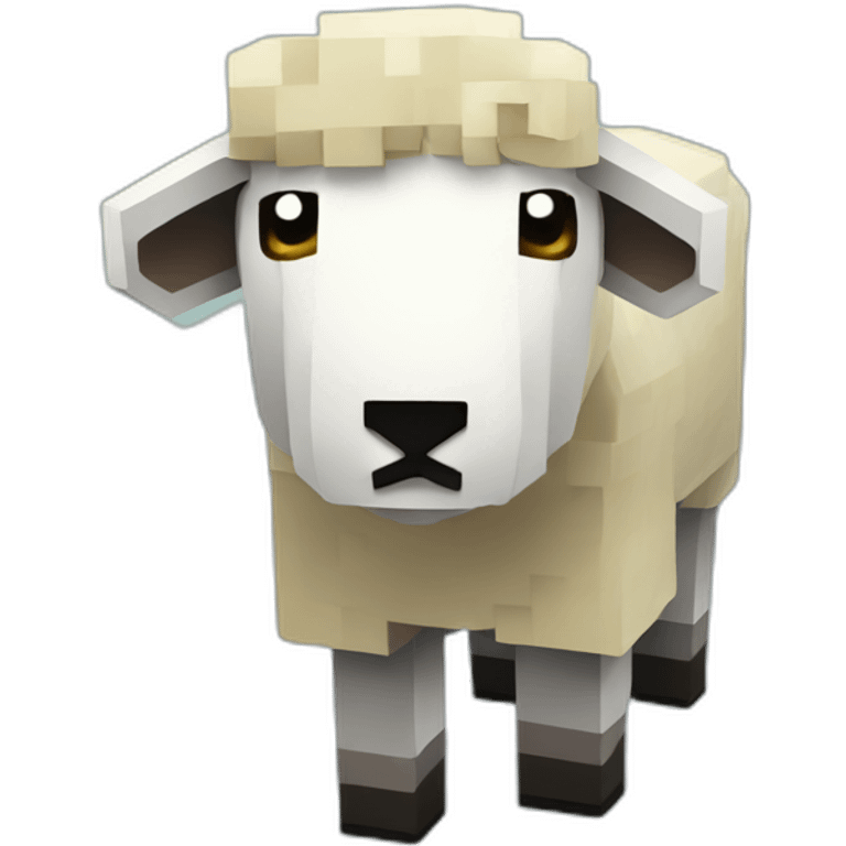 Minecraft sheep emoji