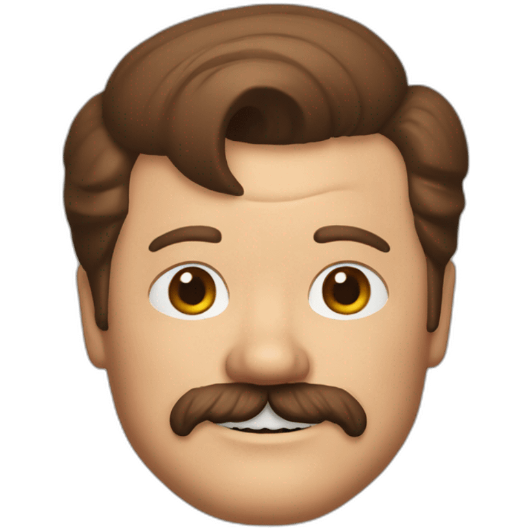 ron swanson grinning emoji