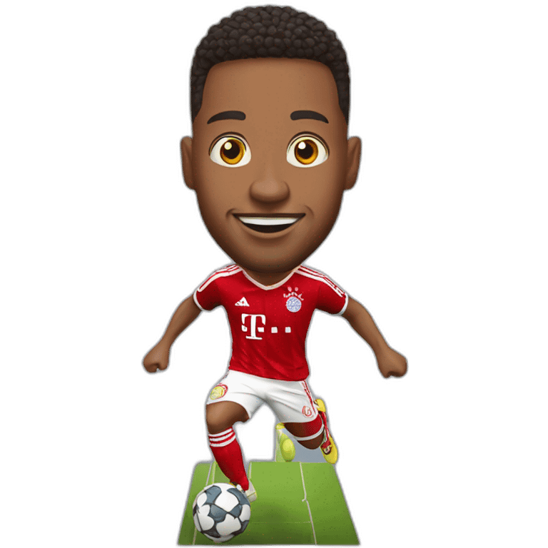 bayern münchen player jumping big head emoji