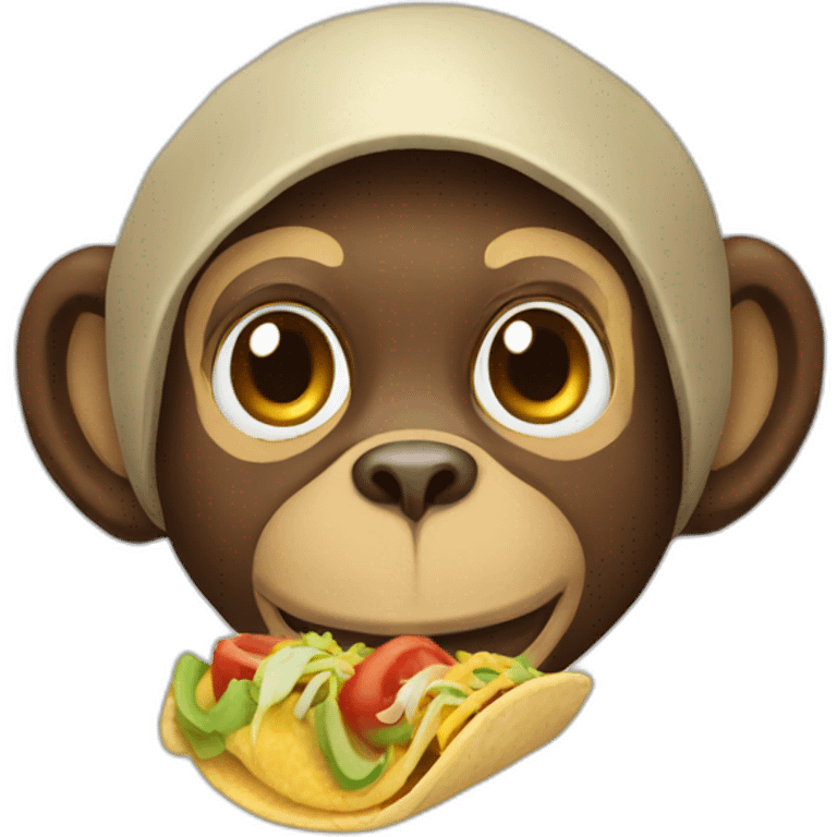 monkey taco emoji