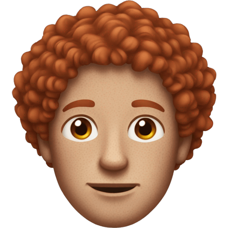  man with freckles, red curly hair emoji