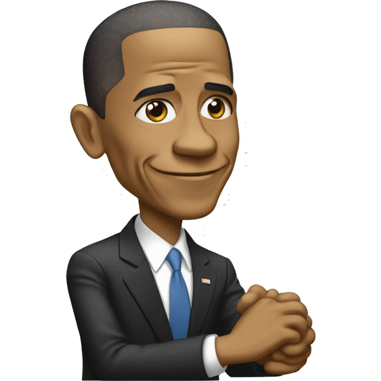 Obama qui rie emoji