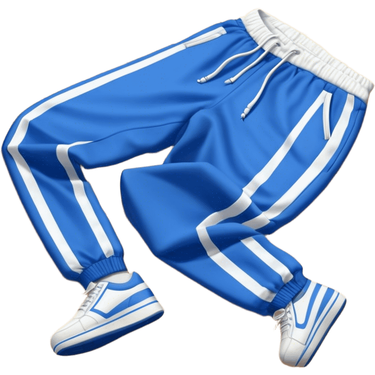 retro track pants laying on the floor emoji