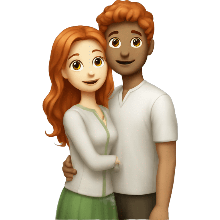 redhead girl italian boy couple emoji