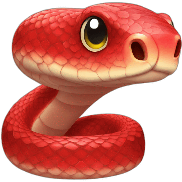 red cute snake emoji