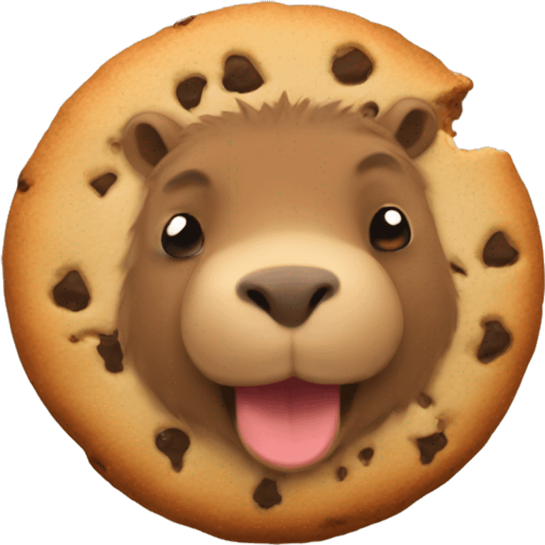 cookie with capybara emoji