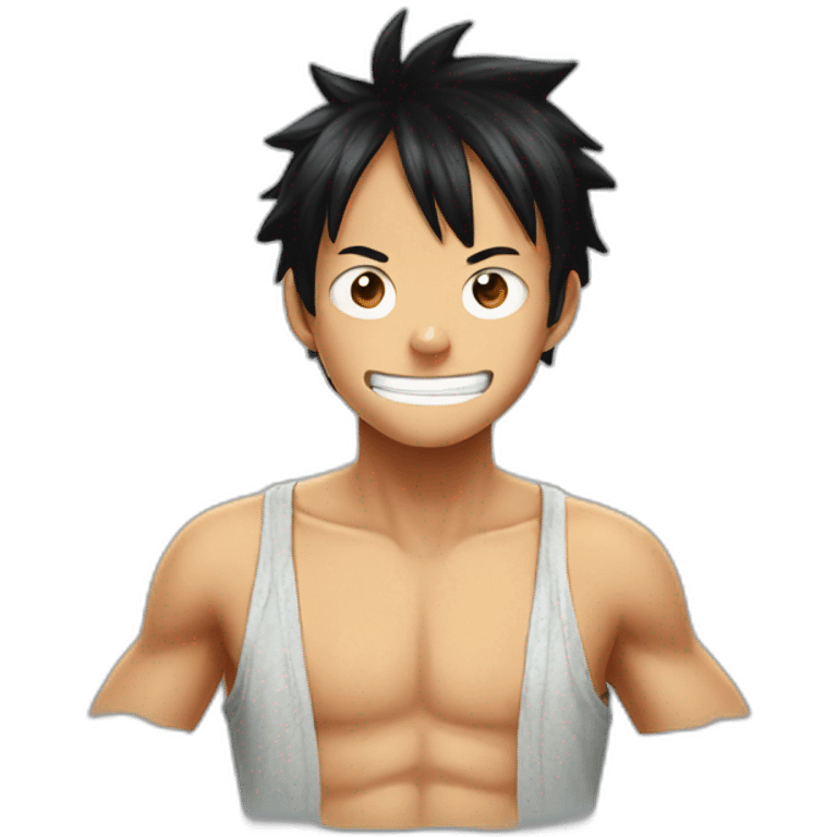 Luffy like a cat emoji