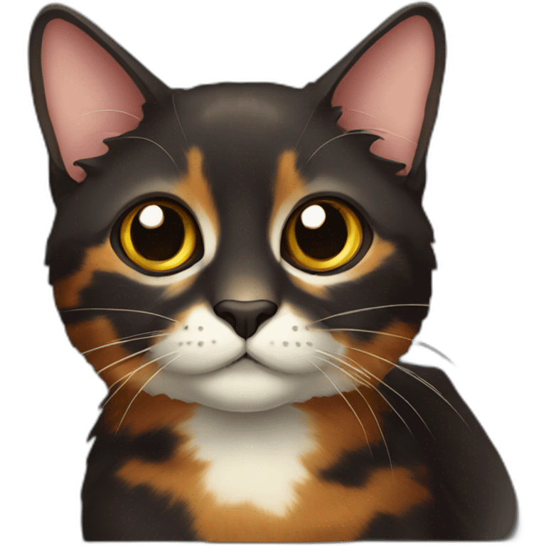 dark-tortoiseshell-cat emoji