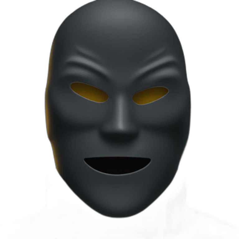 black mask dc emoji