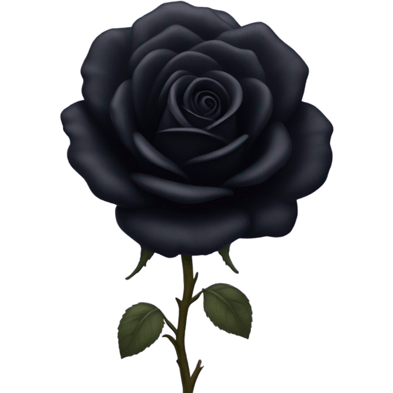 Black rose emoji