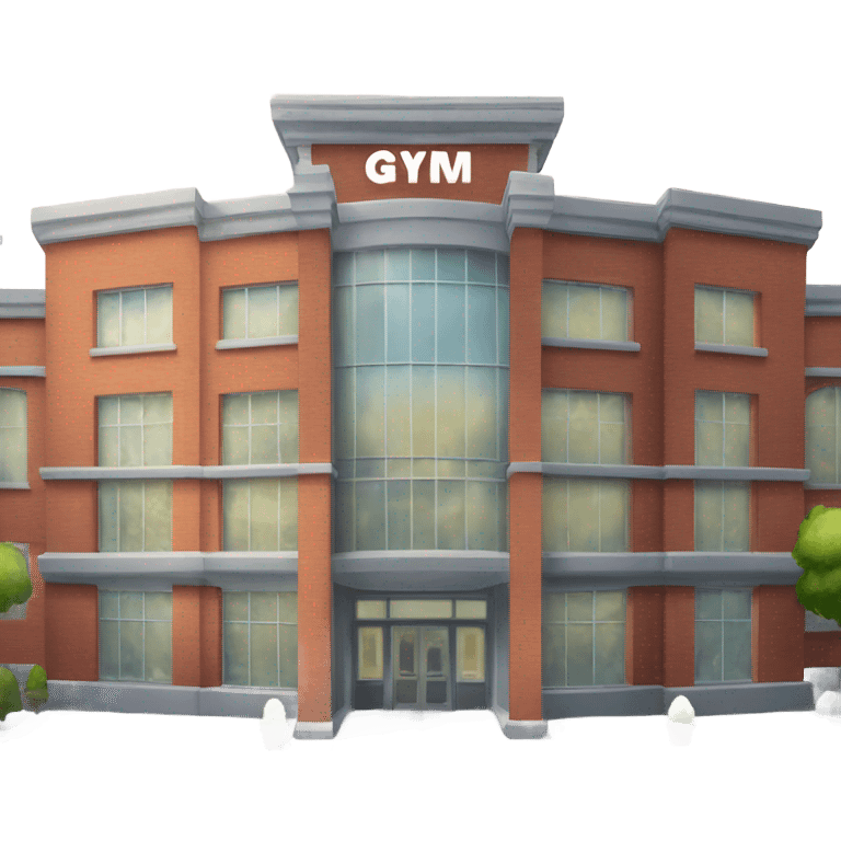  building with gym written on it emoji