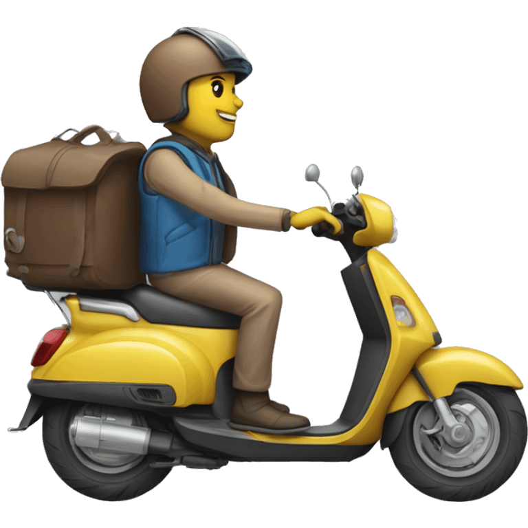 mec de 1 mètres 95 qui est sur son scooter  emoji