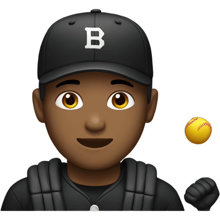 male with black baseball cap emoji