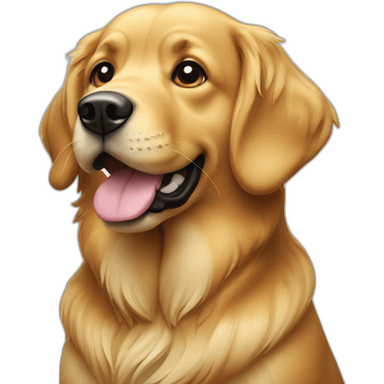 retriever dog  money emoji