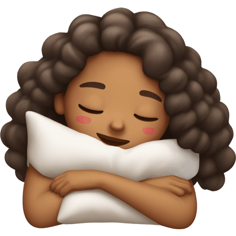 Girl taking a nap during christmas emoji