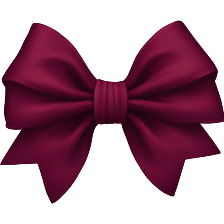 burgundy velvet bow emoji