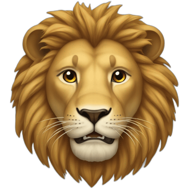 un lion dans un four emoji