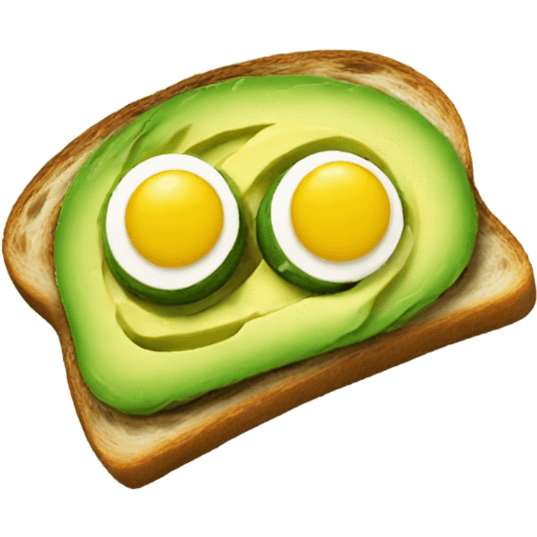 An avocado toast  emoji