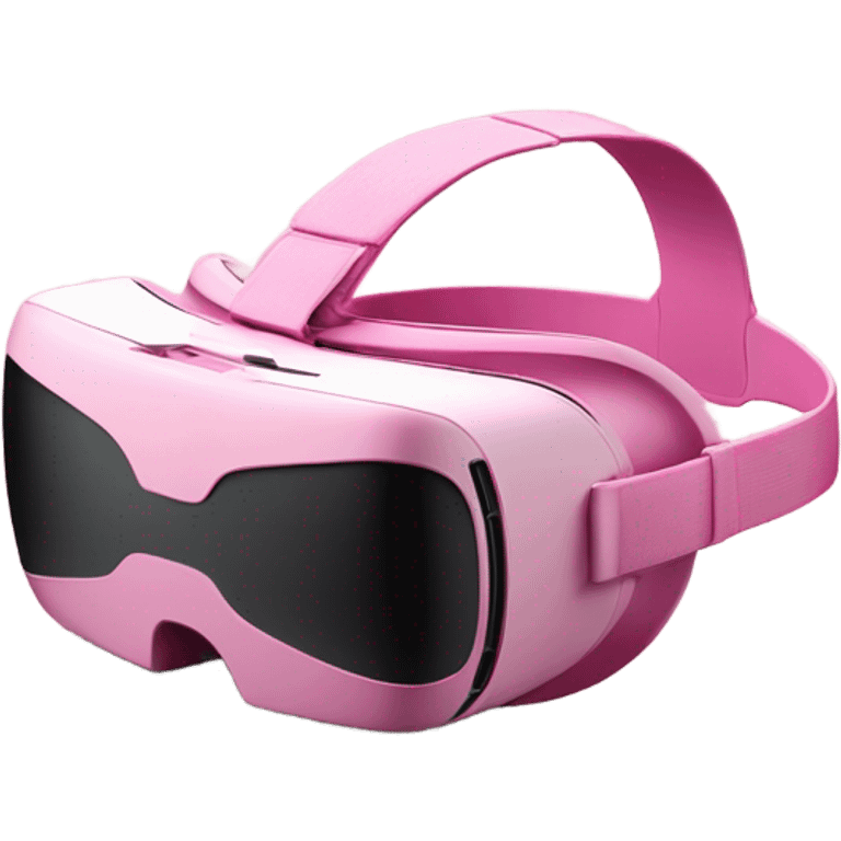 all-pink vr headset without human emoji