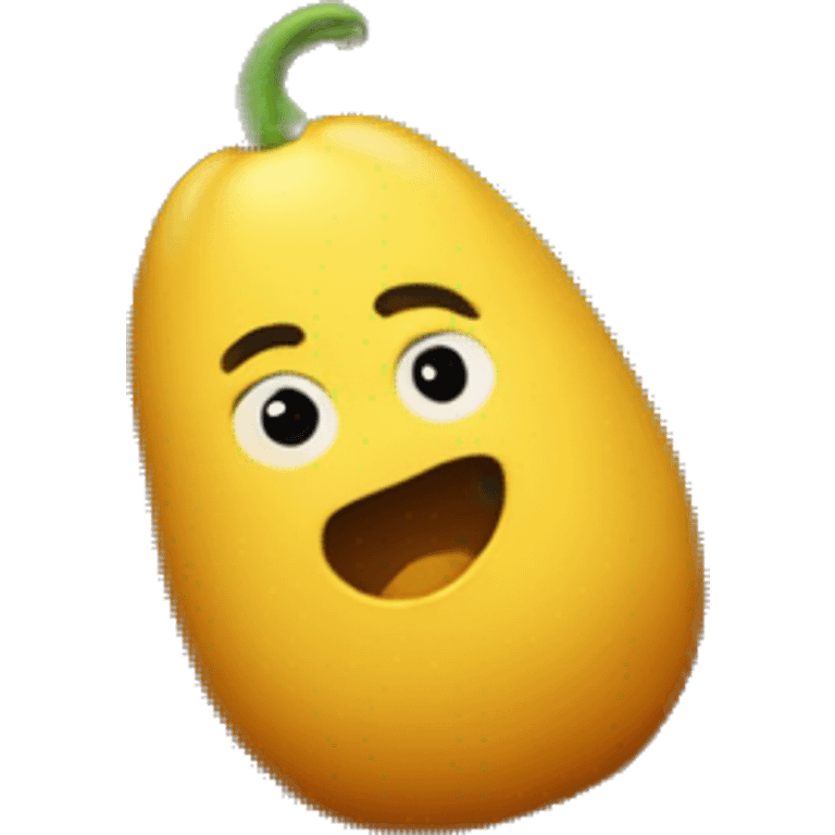 Una melanzana dentro una patata emoji