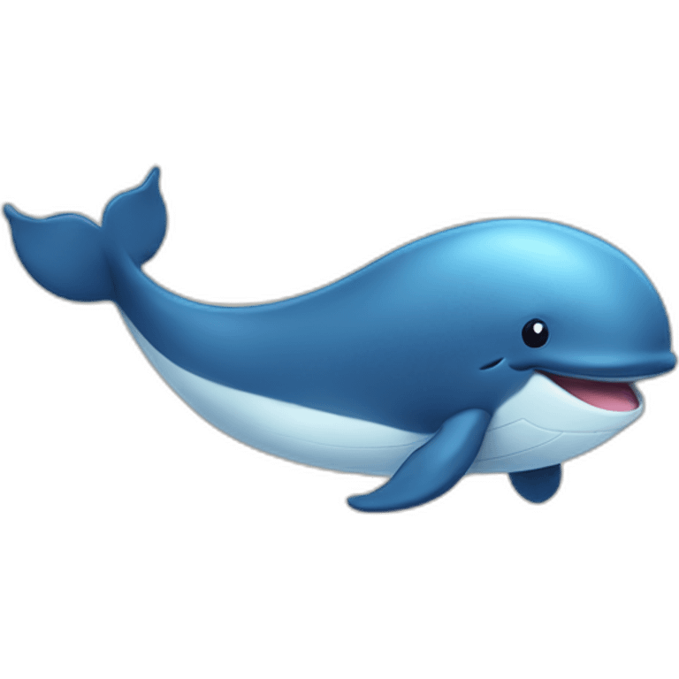 cute Whale game character emoji