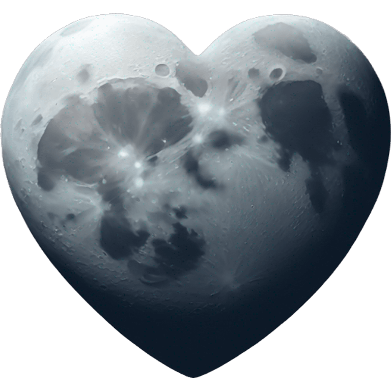 heart shaped moon emoji