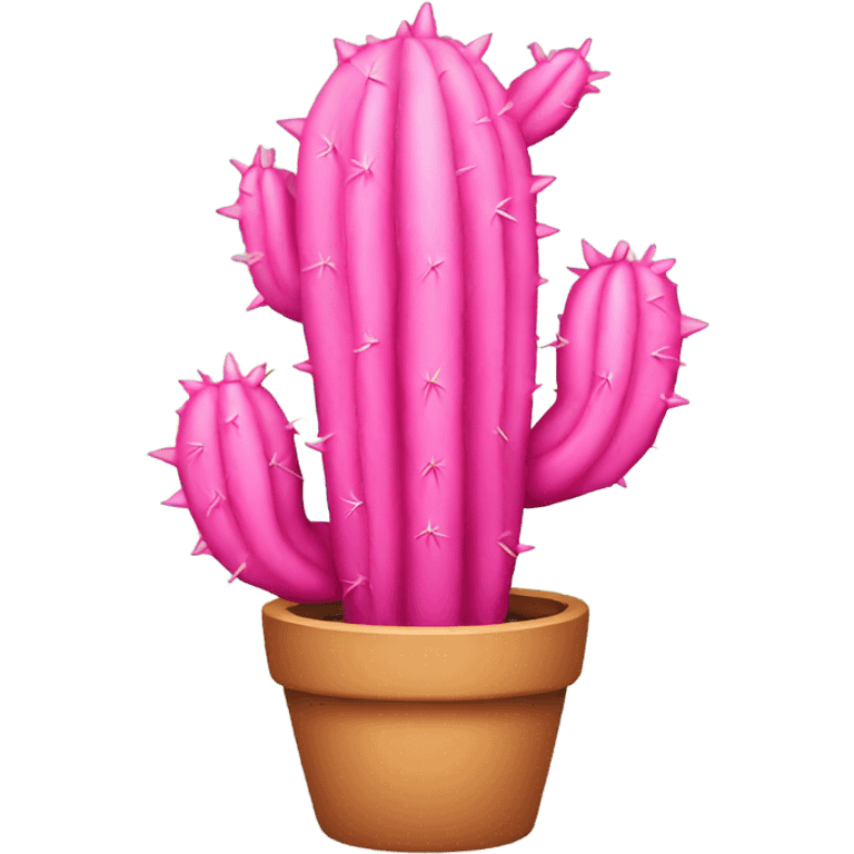 Pink cactus emoji