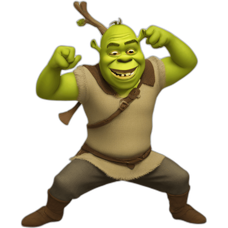 Shrek dab  emoji