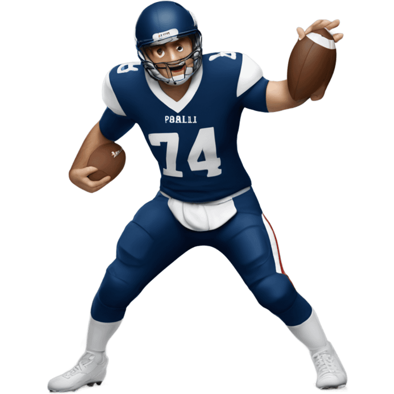 Adam Pally dancing in a football uniform  emoji