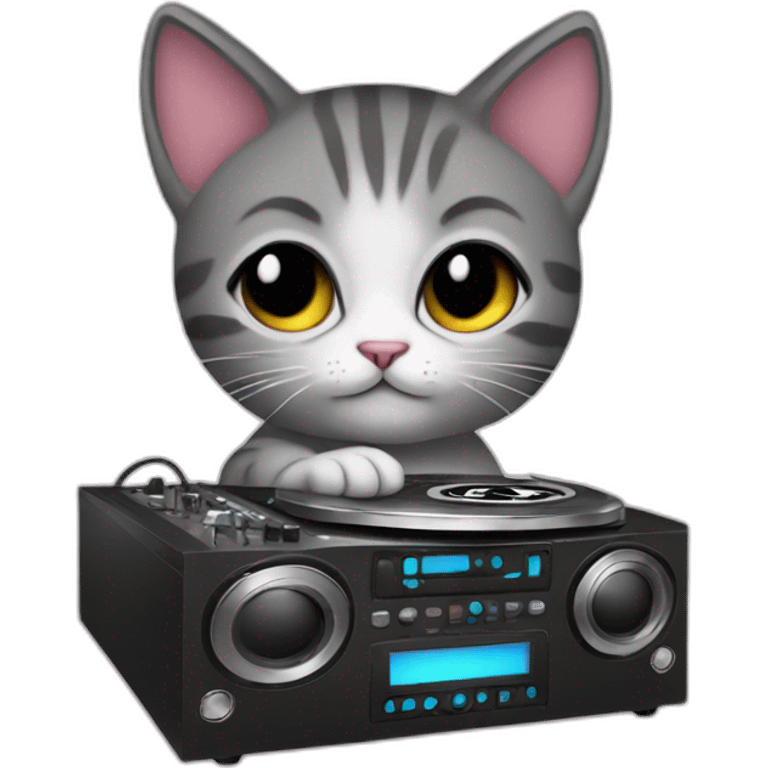 Dj kitten emoji