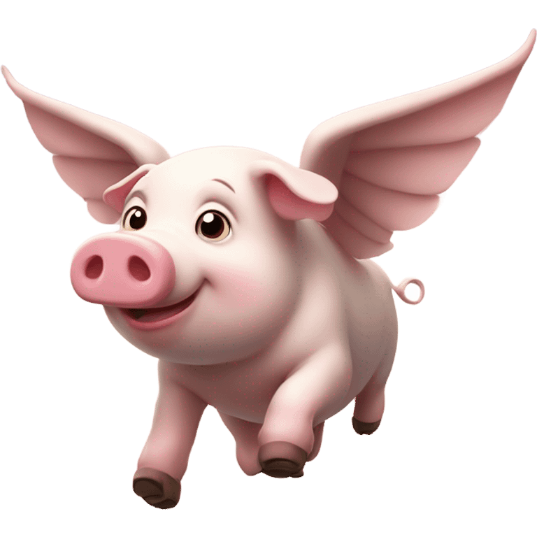 Flying pig emoji