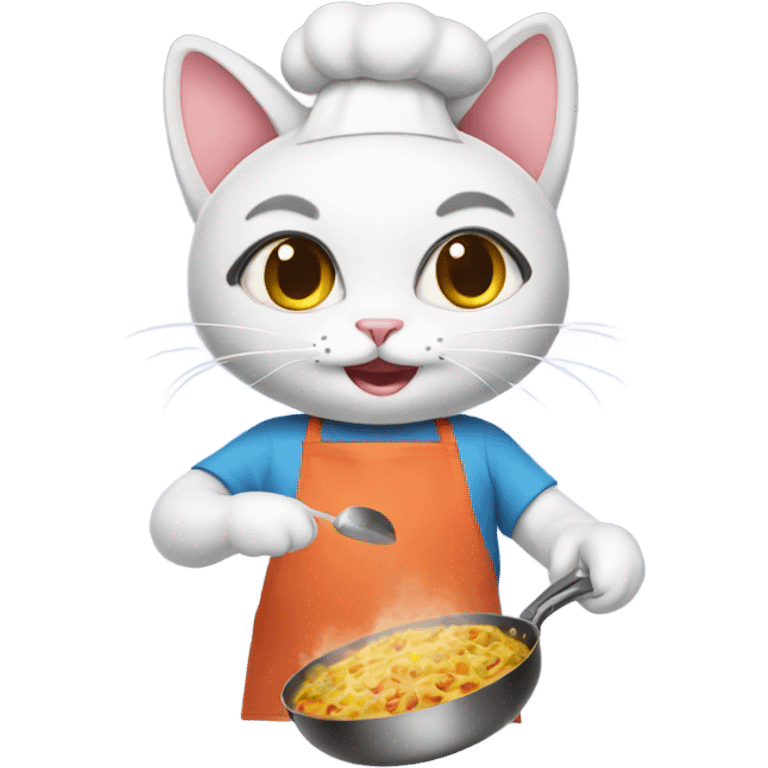 cooking kitty emoji