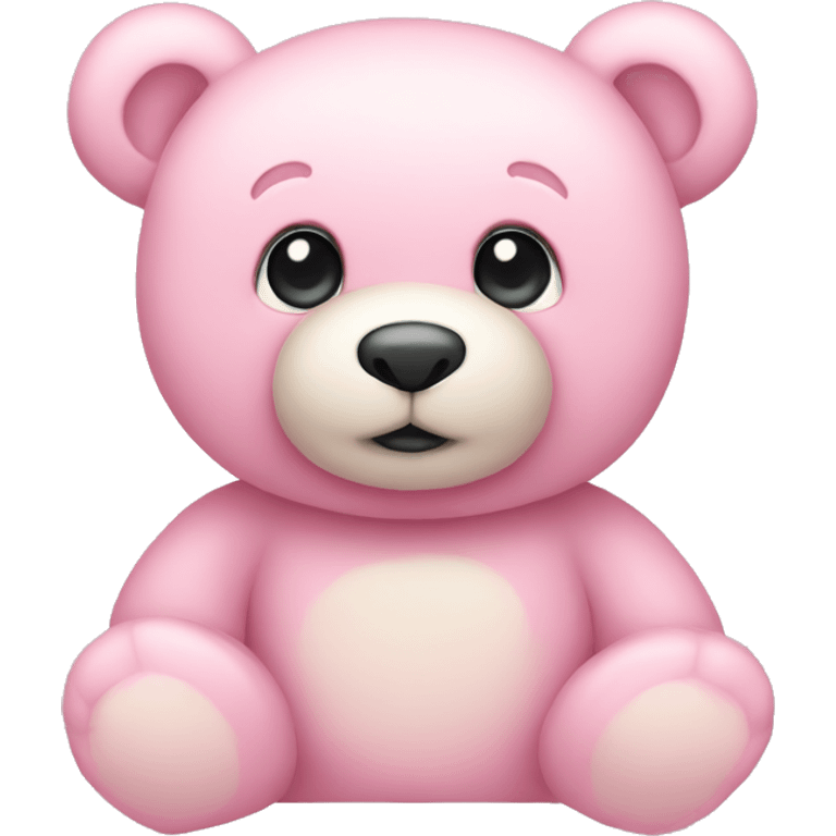 pastel pink teddy bear emoji