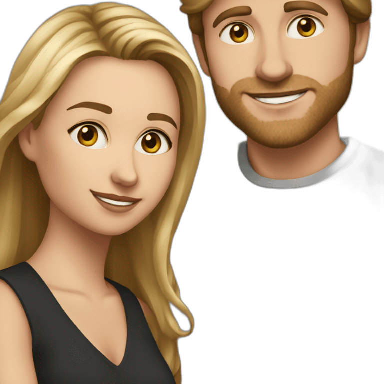 Laura Peterson and Bradley Jackson emoji