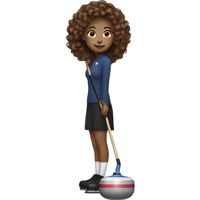 Curling girl emoji