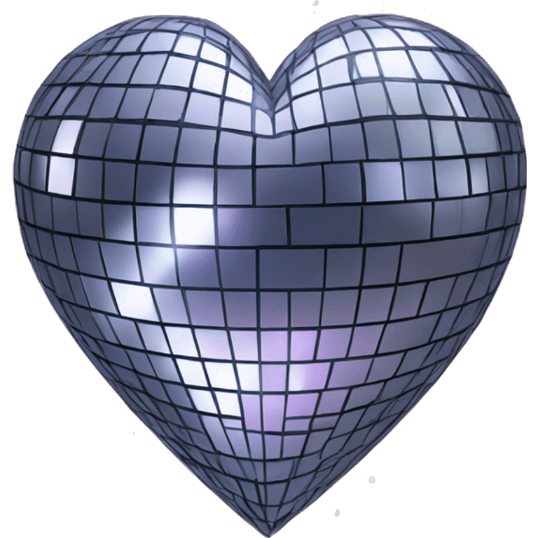 disco ball in shape of heart  emoji