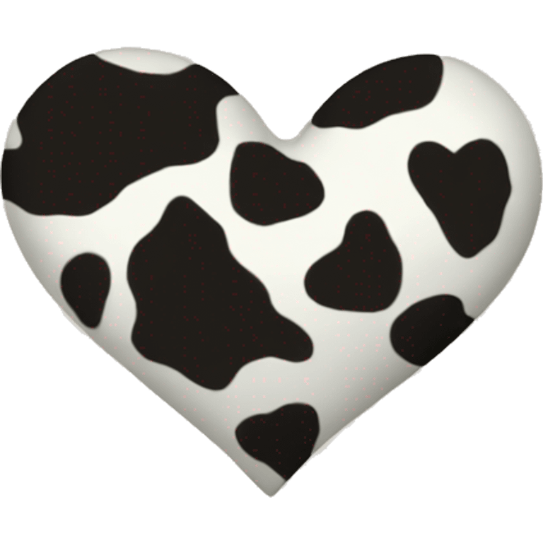 cow print heart emoji