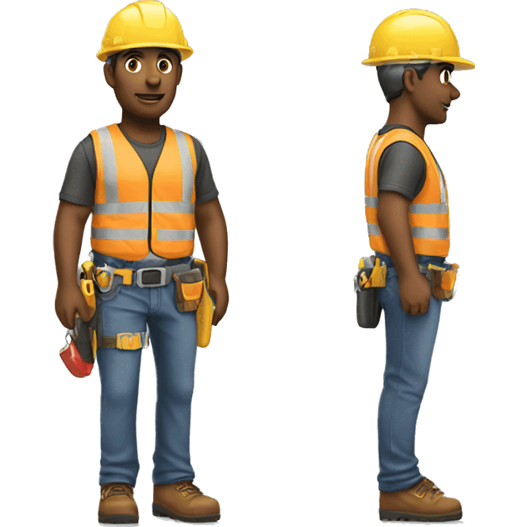 construction worker WEARING TOOL BELT emoji