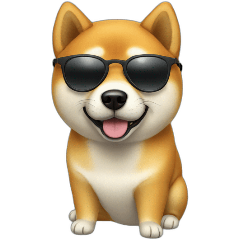 Shiba in sunglasses  emoji