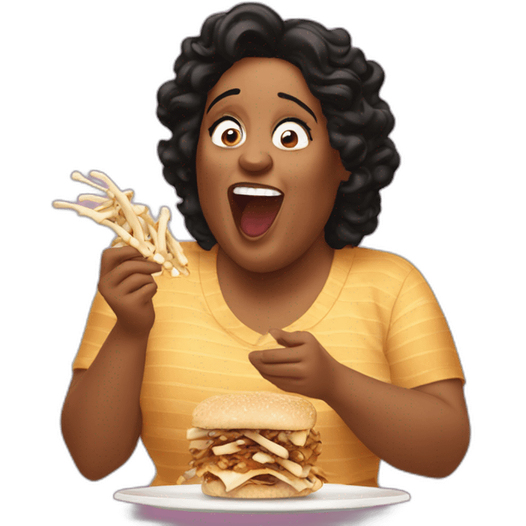 Alison Hammond eating bones emoji