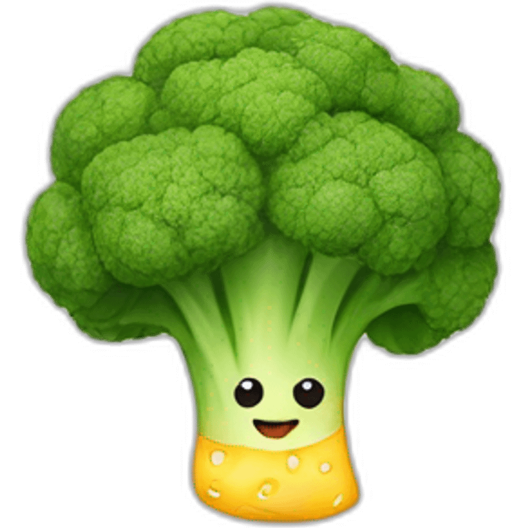 baby brocoli with cheese tie emoji