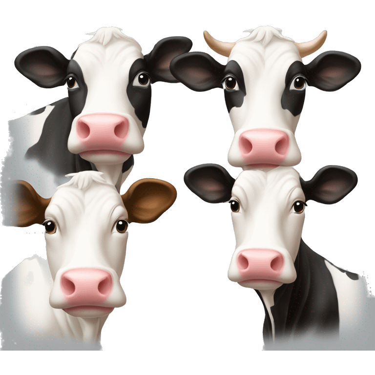 holstein and jersey cow mixed emoji