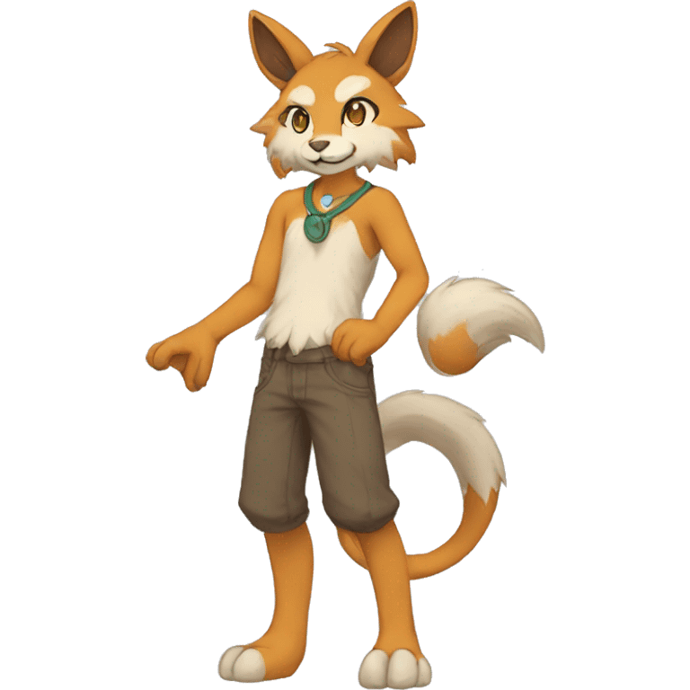 Anthro Sona Fakemon Full Body emoji