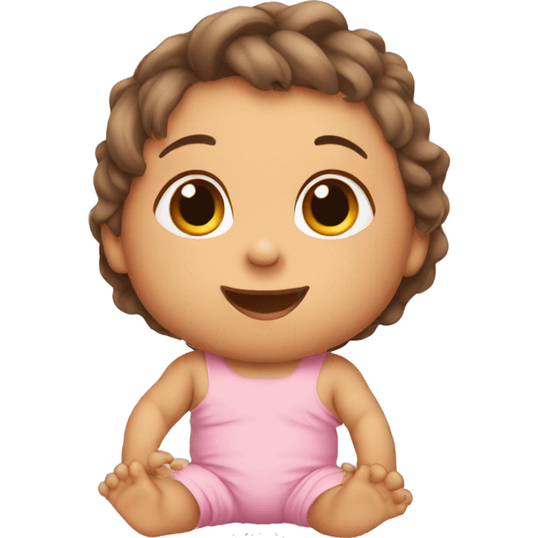 A baby is sitting emoji