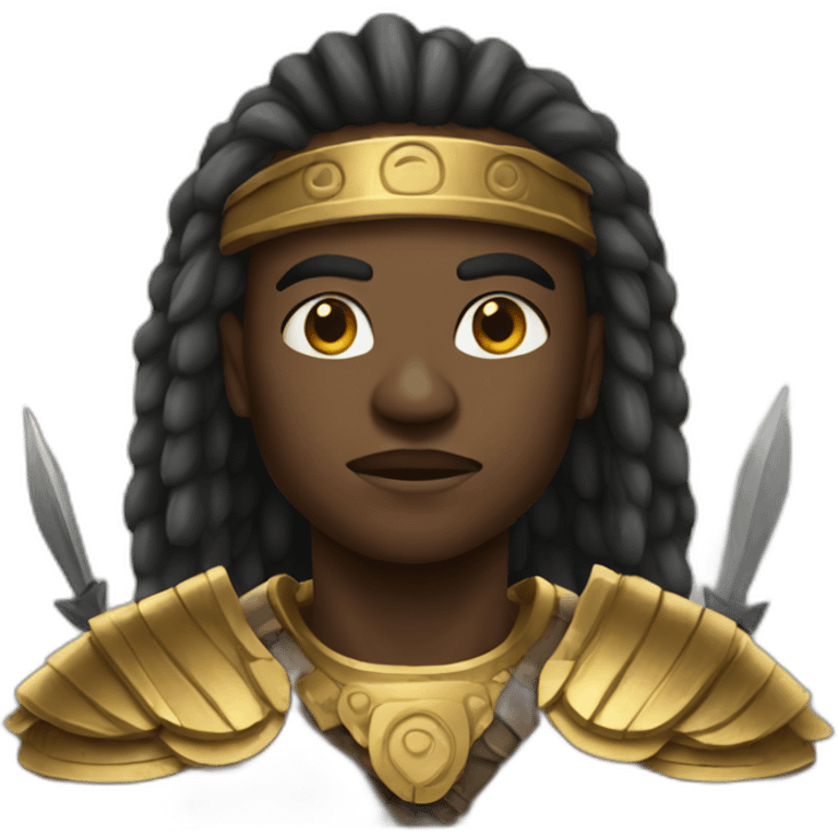 An african warrior emoji