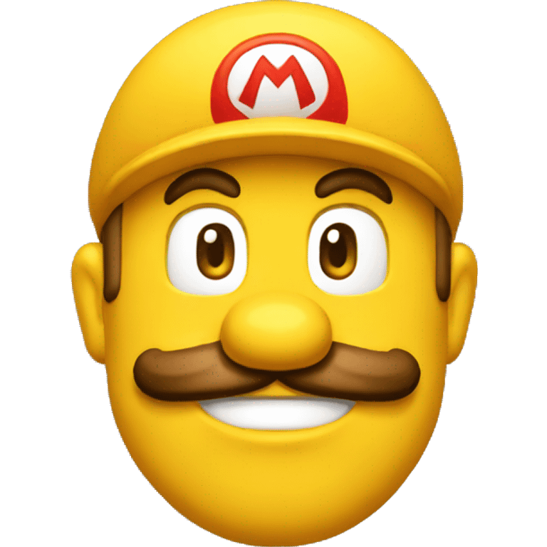 Mario bros yellow emoji  emoji