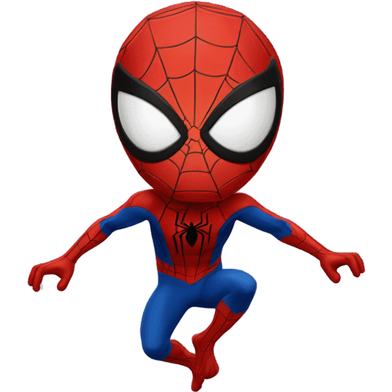 Surfing spider-man emoji