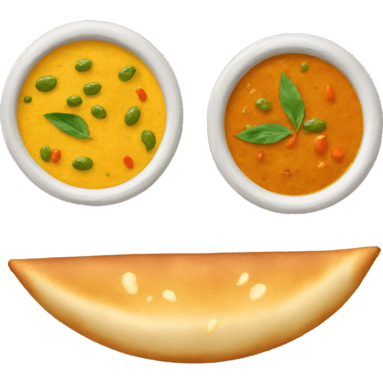 dosa and sambhar emoji