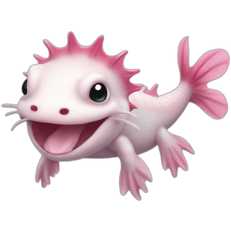 Happy axolotl emoji