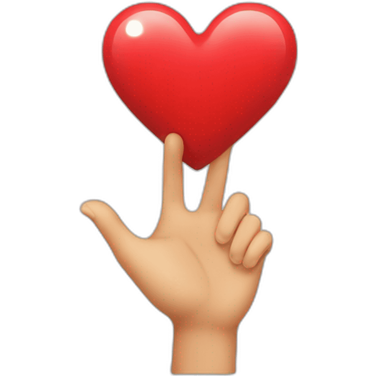 Coeur avec les mains emoji